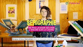 Sérigraphie  Ne Pas Laisser Sécher lEncre sur le Cadre [upl. by Yhcir]