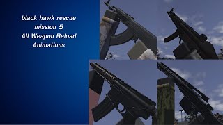 blackhawk rescue mission 5 All Weapon Reload Animations [upl. by Noroj]