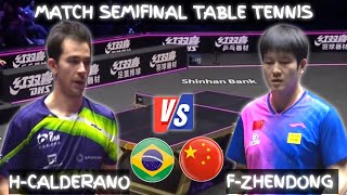 Fan Zhendong vs Hugo Calderano Semifinals WTT Champions Incheon 2024 [upl. by Aisatna]