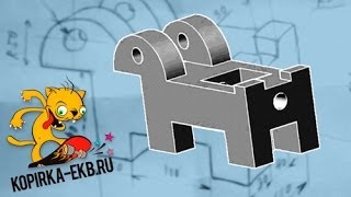 Как сделать 3D модель в Autocad  Очень просто  Видеоуроки kopirkaekbru [upl. by Norabal]