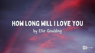 Ellie Goulding  How Long Will I Love You  Acoustic Guitar Karaoke [upl. by Delinda]