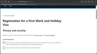 How To Submit PreRegistration For Australia First Work and Holiday Visa Subclass 462 Step By Step [upl. by Eudoca]