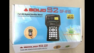 SOLID launched Digital Satellite Finder SF810 with Inbuilt TV screen [upl. by Dib960]