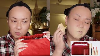 フィリピン料理を頬張って🇵🇭エスティローダーのクリスマスコフレ🎄を使ってメイクしてたら💄カメラがヘソ曲げて📷続きはインスタLIVEでといういつもの流れ😮‍💨 [upl. by Urd601]