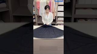 How to Fold Skirts 3 SpaceSaving amp Stylish Methods shorts fashion foldingclothes home [upl. by Amii388]