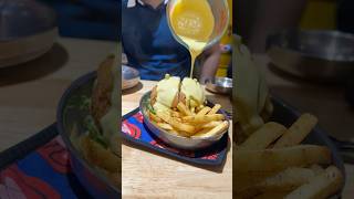 Volcano Cheese 🫕 Burger 🍔 with Bitter Chocolate 🍫  Most Expensive Veg Cheese Burger 🍔 [upl. by Annavahs]