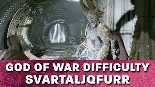 Give Me God of War Hardest Difficulty Boss Fight  Svartaljqfurr The Dark Elf [upl. by Sucramal290]