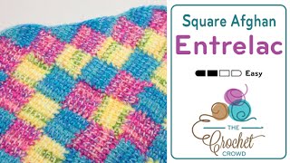 Tunisian Entrelac Stitch Pattern  BEGINNER [upl. by Feinleib]