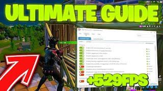 Ultimate Fortnite PERFORMANCE GUIDE ✅ Fortnite FPS Boost amp Reduce Input Delay [upl. by Irahcaz]