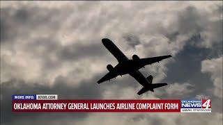 Oklahoma attorney general launches airline complaint form [upl. by Aicillyhp]