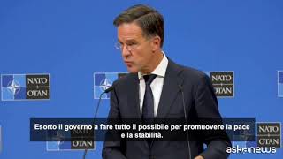 Rutte Nato profondamente preoccupati della situazione in Georgia [upl. by Tandie]