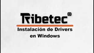 Ribetec RT420ME Instalación de Drivers para Windows Tutorial de Instalación Parte 2 [upl. by Lynch]