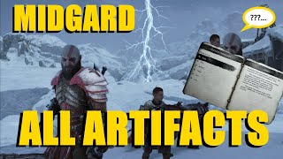 MIDGARD ARTIFACT LOCATIONS  God of War Ragnarok  1080p HD [upl. by Hollinger]