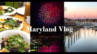 Maryland Vlog  July 4th Fireworks  Annapolis Harbor  City Dock  Town Center [upl. by Masao97]