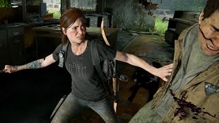 TLOU2 No Return Ellie Sastifying Combat [upl. by Kirkwood]