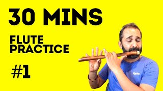 30 Minutes of Flute Practice in Various Ragas [upl. by Seugram]