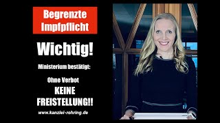 WICHTIG Bundesgesundheitsministerium bestätigt Keine Freistellung vor Verbot des Gesundheitsamtes [upl. by Breanne]