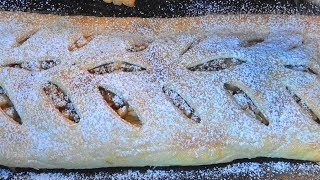 Apfelstrudel mit Blätterteig [upl. by Rillis]