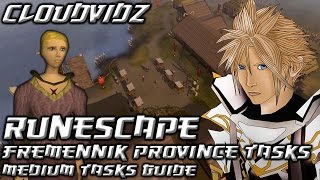 Runescape Fremennik Province Medium Tasks Guide HD [upl. by Relyuc]