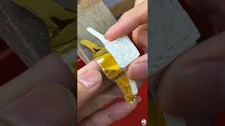 Gold Ring 💍 Making Satisfying Video  Must Watch 😁  Craft Gallery  shorts satisfying [upl. by Nuahsor]