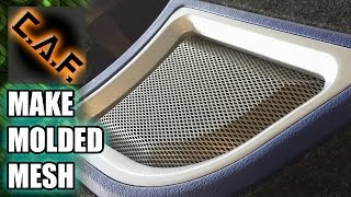 How to Mold Metal Mesh for Speaker Grills and Ports  CarAudioFabrication [upl. by Gretel]