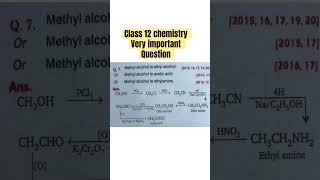 Methyl alcohol to ethyl alcoholOr Methyl alcohol to acetic acidOrMethyl alcohol to ethylamine [upl. by Shaum]