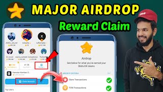 Major Airdrop 🤯  Major Airdrop claim kaise kare  Major claim reward  Major Airdrop withdrawal 💵 [upl. by Eninahpets860]