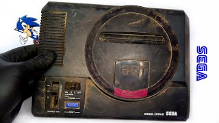 junk Sega mega drive restoration  Sega Console Repair [upl. by Orvas515]