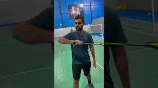 How to hit backhand clear🏸💪🔥 badminton backhand clear quality skill training motivation [upl. by Eemaj]