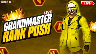 🔴Live Dominating Top 1 Grandmaster V Badge Lobby🗿😤Serious Grandmaster Pushing😡Garena Free Fire [upl. by Luapnhoj]