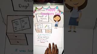 Teachers Day Amazing Card 📚📒 shorts youtubeshorts craft cards teachersdayspecial [upl. by Adalia]