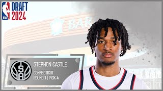 2024 NBA DRAFT Stephon Castle  San Antonio Spurs [upl. by Ammadas]