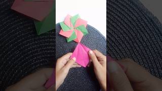 origami cute 🥰 flower  eight module flower 🌸  easy paper folding  short  art and crafts [upl. by Penland]