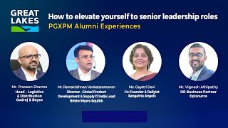 How to Elevate Yourself to Senior Leadership Roles  Webinar with Great Lakes PGXPM Alumni [upl. by Silin]