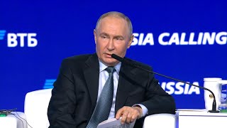 «Теперь все что с Востока лучше чем с Запада» Путин о возвращении западных компаний в Россию [upl. by Ahsurej]