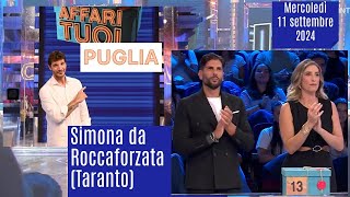 Affari tuoi di mercoledì 11 settembre 24 con la Puglia I pacchi aperti in ordine [upl. by Norag]