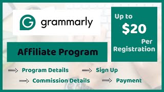 Grammarly Affiliate Program 2024  Earn Money from grammarlycom [upl. by Saturday644]