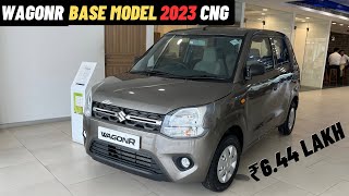 Maruti Suzuki WagonR LXI CNG  Base Model  ₹644 Lakh ❤️  All Detailed Review [upl. by Nabetse]