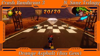 Crash Bandicoot 3 Warped  Orange Asphalt Box Gem [upl. by Behka]