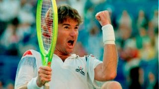 Jimmy Connors amazing point 1991 US Open [upl. by Yuille]