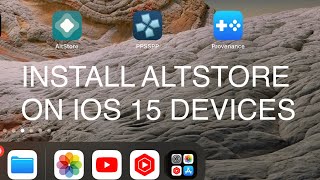 How to install Altstore on IOS 15 [upl. by Yriek]