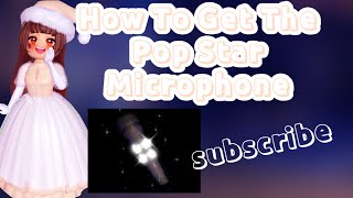 FREE How To Get The Pop Star Microphone In RH  Royale high  Seashell Quest [upl. by Ammadas]