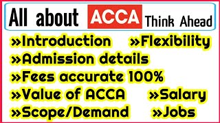 ACCA  scope of acca  Fees of acca  Salary of acca  jobs of acca [upl. by Honora255]