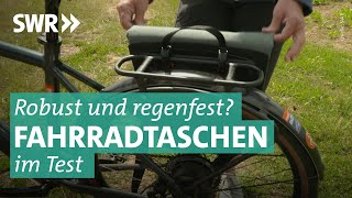 Fahrradtaschen im Test Sind die teuren besser Ortlieb Vaude Decathlon Fischer  Marktcheck SWR [upl. by Eyar]