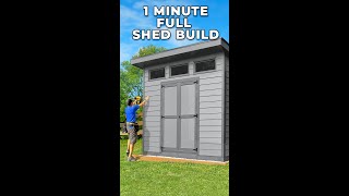 Full Shed Build in 1 Minute [upl. by Luann]