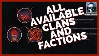 VTM Bloodlines 2  All Available Clans And Factions [upl. by Inahc]