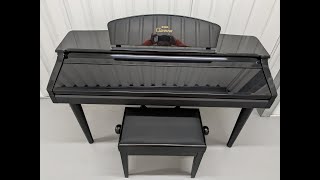 Yamaha Clavinova CVP98 digital piano and stool in glossy black polished ebony stock number 23440 [upl. by Renick]