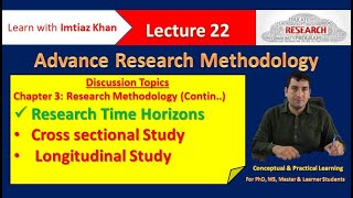 22 What is the difference between crosssectional and longitudinal studies  Research Time Horizons [upl. by Tebazile379]