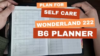 Planning to help with Self Care  Wonderland 222 Allinone B6 planner 2024 set up ad [upl. by Elissa]