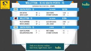 Willetton  1s v South Perth  1s [upl. by Siraval]